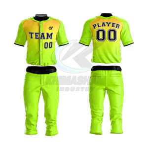 Nouveautés en vêtements de sport, tissu 100% polyester respirant, uniforme de baseball personnalisable, meilleur prix - Product Image 3