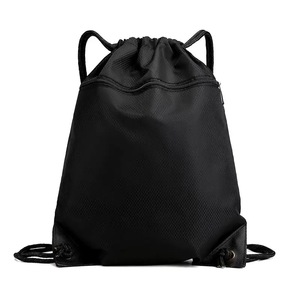 Custom Logo Drawstring <b>Backpack</b> Polyester Sports Gym Travel Bag Lightweight Waterproof Promotional Gift - Product Image 3