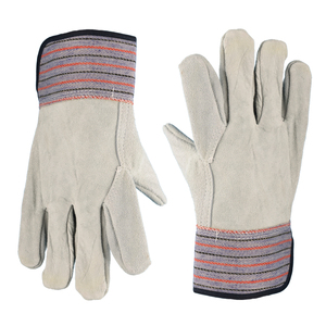 Guantes de trabajo de algodón hasta la muñeca con puño elástico, estilo liso, para uso diario, primavera y otoño - Product Image 4