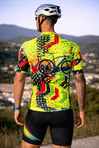 Breathable Anti-Bacterial Team Name Digital Print 100% Polyester <b>Adjustable</b> <b>Strap</b> Sleeveless Unisex Cycling Jersey OEM Supply - Product Image 2