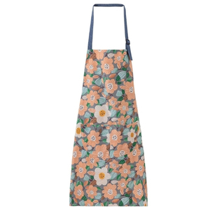 Wholesale Custom Logo <b>Kitchen</b> Bibs Plain Black Polyester Cotton Waterproof Chef Aprons for Cafe Food Cooking for Cafe Owners - Product Image 6