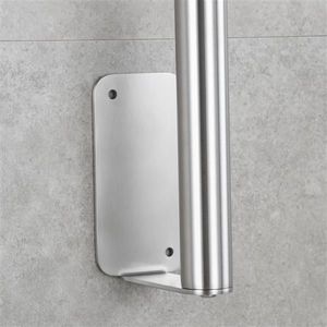 Barra scorrevole per doccia in acciaio inossidabile da 31,5 pollici, nichel spazzolato, senza foratura, accessori per bagno, accessori per box doccia - Product Image 5