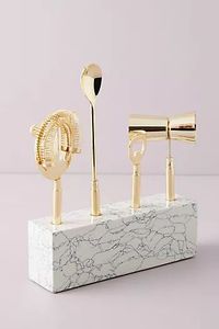<b>Bar</b> ware cocktail serving set martini accessory set luxury kitchen <b>bar</b> decor modern <b>drink</b> tools polished steel <b>bar</b> set - Product Image 3