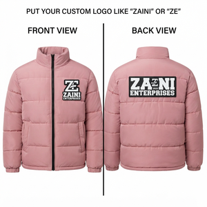 Blouson matelassé à capuche pour homme, imperméable, coupe-vent, camouflage, 500g, rose, long, entièrement zippé, chaud, pour l'hiver - Product Image 1