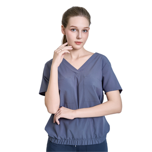 TOP QUALITY Cotton/PE/Spandex <b>Canvas</b> Scrubs Comfortable/useful Beauty Salon Jumpsuit Latest Design Hospital FMF uniform LOW MOQ - Product Image 1