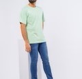 เสื้อยืดคอกลมแขนสั้นสีเขียวมิ้นท์แบบเรียบสำหรับผู้ชาย ตัดเย็บตามสั่ง ทรงปกติ ผ้าฝ้ายเจอร์ซีย์ถัก 100% ดีไซน์เรียบ - Product Image 4