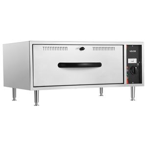 Scaldavivande Elettrico Commerciale a Cassetto Singolo in Acciaio Inossidabile 85, Armadio Scaldavivande Standard Indipendente - Product Image 1