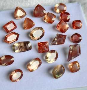 Aligemstones - Piedras Preciosas Naturales de Forma Mixta, Certificadas por IGI, de 6x8 a 10x12 mm, Piedra del Sol de Oregón, Color Rojo y Verde Schiller, para Joyería, 100% Naturales - Product Image 2