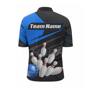 Camiseta de Boliche Personalizada al por Mayor, Ropa Deportiva Informal Colorida con Servicio OEM, Diseño de Sublimación en Oferta - Product Image 4