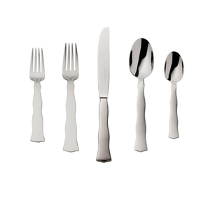 Ensemble de couverts en acier inoxydable de haute qualité avec finition miroir, passe au lave-vaisselle, couteau, fourchette, cuillère, vaisselle de mariage - Product Image 1