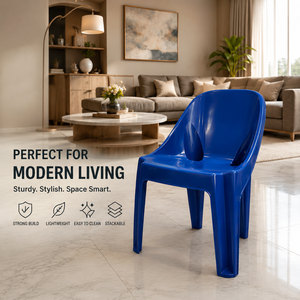 CHARLIE BOX <b>CHAIR</b> VIRGIN OSIS/ +OSIS Modern Living Room Plastic Non-Foldable <b>Stackable</b> - Product Image 5