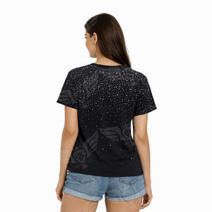 เสื้อยืดผู้หญิงประดับเพชรเทียม คอลเลคชั่น 2026 ขายส่ง แขนสั้น คอกลม แฟชั่นลำลอง - Product Image 3