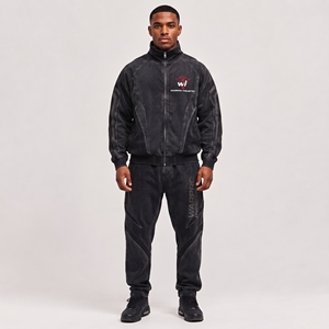Ensemble de survêtement classique décontracté pour homme, effet délavé, matière douce au toucher, idéal pour la course à pied, le fitness, les activités de plein air et d'intérieur - Product Image 5