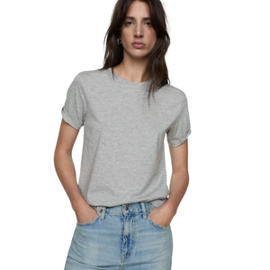 T-shirt pour femmes à porter au quotidien, t-shirt en coton régulier pour femmes, tissu respirant et doux, tenue décontractée quotidienne, tenue simple et confortable pour femmes - Product Image 1