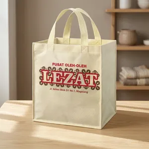Bolsa Ecológica Personalizada con Serigrafía y Sellado Térmico, Bolsa de Compras Reutilizable de Gran Capacidad para Promoción de Eventos - Product Image 2
