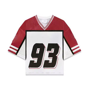 ชุดรักบี้อเมริกันคุณภาพสูงสำหรับผู้ชาย เสื้อฟุตบอลตาข่ายระบายอากาศสำหรับเล่นกีฬา สวมใส่สบายและทนทาน เหมาะสำหรับทีม - Product Image 1