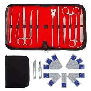 10 Pcs Manual Dissecting Kit High Quality Reusable Surgical Stainless Steel Medical <b>Veterinary</b> <b>Instrument</b> By Dentavex - Product Image 3