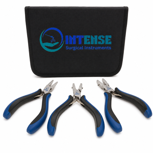 Juego de alicates profesionales para la fabricación de joyas, herramientas de precisión para doblar, cortar y agarrar alambres, con estuche de almacenamiento. - Product Image 1