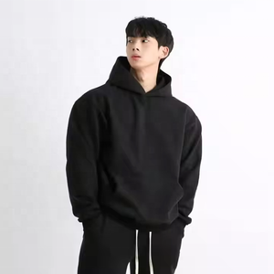 Sweat-shirts et sweats à capuche pour hommes, 500 g/m², Essentials, poids lourd, coupe oversize, vierges pour impression en relief, style streetwear - Product Image 2