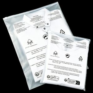 High Barrier Pe <b>Clear</b> Transparent Zipper Pouch Reclosable Plastic Garment Odorless Non Toxic Clothing Packaging <b>Bag</b> - Product Image 3