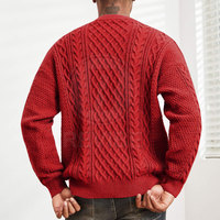 Pull en tricot respirant pour homme, avec logo frontal, en coton doux, coupe décontractée, confortable pour un usage quotidien