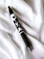 Stylo perlé haut de gamme pour la décoration intérieure, design Art Déco, fait main, stylo d'écriture de haute qualité, créatif, artistique et décoratif