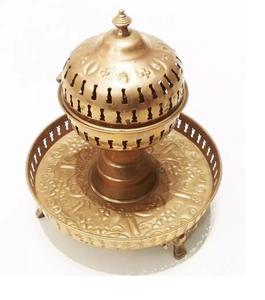Bold Blossom Copper Made Middle Eastern Arabian Incense Holder & Burner Aroma <b>Diffuser</b> Desktop Model 6062 Wholesale Low Price - Product Image 4