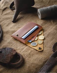 Vintage Leather Stitchless <b>Wallet</b> <b>RFID</b> Blocking Slim Card Holder Minimalist <b>Wallet</b> for Men Gift LSW-0035 - Product Image 3