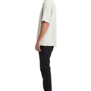 T-shirt Homme Gris Clair Délavé à l'Acide, Coupe Épaules Tombantes, Coton Vintage Finition Premium, Style Urbain, Vente en Gros, T-shirt Tendance pour Homme - Product Image 5