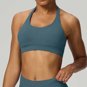 Breathable Custom LOGO Spandex Wholesale Backless High Quality Seamless Women Sportswear Gym Yoga Sports Bra for Women Fitness - Product Image 1