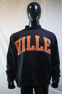 Sweat-shirts VILLE à col montant 450 GSM avec broderie personnalisée, coupe ample et carrée, en molleton 100% coton French Terry - Product Image 2