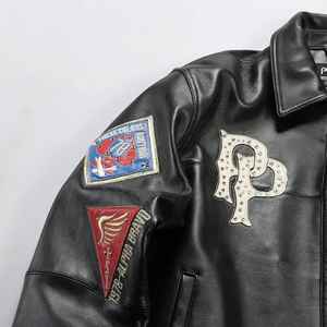 Chaqueta de Cuero Negra para Hombre, No Reversible, 100% Poliéster, Forro Acolchado de PU, Cierre de Cremallera Metálica Asimétrica Lateral - Product Image 5