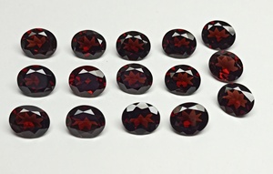 Piedras preciosas naturales de alto grado 3A 12X10mm ovaladas facetadas de corte suelto rojo granate de Mozambique para la fabricación de joyas M.Y.GEMS - Product Image 5