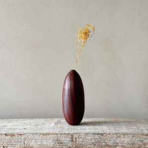 Vases en bois UNIQUE, vases décoratifs minimalistes en bois, accent de décoration pour étagère, style Wabi Sabi Japandi - Product Image 2