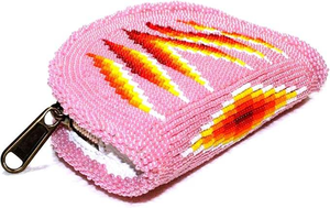 Monedero Pequeño Hecho a Mano con Cuentas, Diseño Atardecer, Bordado con Cierre, Forma Personalizada, Compacto, Ecológico y Duradero, de MD HANDICRAFTS - Product Image 1