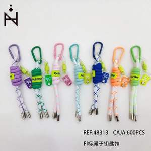 Portachiavi Promozionale FI con Design a Corda e Moschettone per Uso con Moschettone - Product Image 1