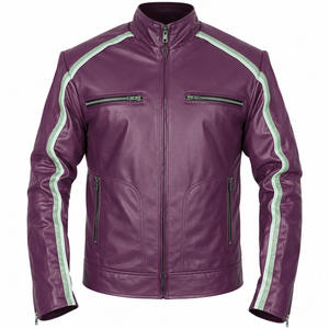 <b>SMART</b> SHINE ENTERPRISES <b>Men</b> Premium Genuine Leather <b>Jacket</b> Soft Comfortable Classic Casual Full Zip Durable Fashion Everyday - Product Image 2
