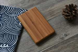 Minimalist Wooden Business <b>Card</b> Holder | Natural Wood Desk <b>Card</b> Stand | Office Table Organizer - Product Image 5
