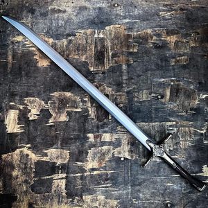Espada Ancha Medieval Rústica de Acero al Carbono Forjada a Mano de 41 Pulgadas, Venta al Por Mayor OEM - Product Image 5