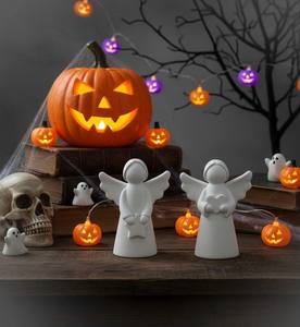 Figura de Ángel Blanco, Vela de Cera de Parafina Hecha a Mano, Vela Aromática Artística para Acción de Gracias, Diwali y Pascua, Elegante Decoración para el Hogar, Regalo - Product Image 3