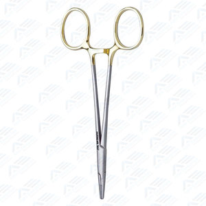 Pinzas de metal Pinzas manuales Mandíbulas dentadas rectas Portaagujas Tc Halsey Premium Instrumento quirúrgico Acero inoxidable - Product Image 5