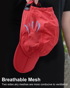Sports Trucker Baseball Cap Adjustable Curved Peak Breathable <b>Waterproof</b> Unisex for Fitness Outdoor Casual Fashion Clubs Events - Product Image 3