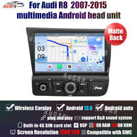 Autoradio Android 13 8 pouces avec écran tactile, navigation GPS pour Audi R8 2007-2015, lecteur DVD multimédia pour voiture, autoradio stéréo