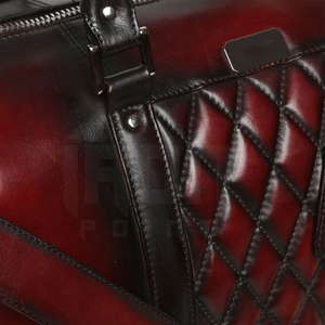 Sac de voyage en cuir véritable tendance, imperméable, avec bandoulière réglable, sac de transport multifonctionnel pour l'extérieur - Product Image 6