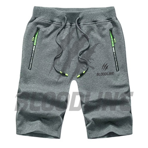 BLOODLINE Men's Black Bermuda <b>Shorts</b> Mid Waist Elastic Casual Camouflage Pattern Quick Dry PU Coated <b>with</b> <b>Zip</b> <b>Pockets</b> - Product Image 4