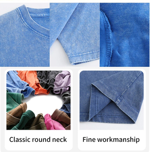 T-shirt en coton tricoté pour homme, coupe classique, couleur unie, col rond, manches courtes, décontracté, respirant, imprimé en sérigraphie - Product Image 6