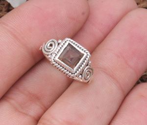 Vente en gros d'anneaux de cocktail en argent sterling 925 avec sertissage classique en quartz fumé naturel, bijoux de déclaration, cadeau pour femmes, mariage - Product Image 4