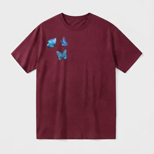 Camiseta de Verano para Hombre, Estampada, de Algodón, Manga Corta, Cuello Redondo, Estilo Casual, Ropa Urbana, Moda, Personalizada, OEM, Venta al Por Mayor - Product Image 2