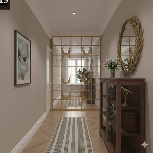 Miroir mural en métal en forme de feuille, moderne et élégant, de haute qualité, avec couleur et taille personnalisables pour la décoration de la maison de vacances - Product Image 2