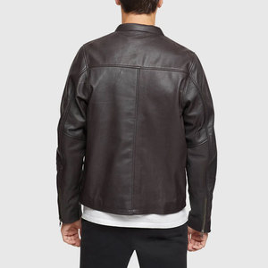 Best Selling Item 2026 Men Genuine <b>jacket</b> for men Custom High Quality Classic College Style <b>trucker</b> Leather <b>jacket</b> for men - Product Image 2